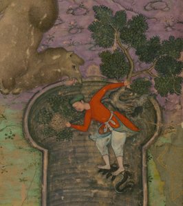 Detail ilustrace z "Anv?r-i Suhayl? od Indian School