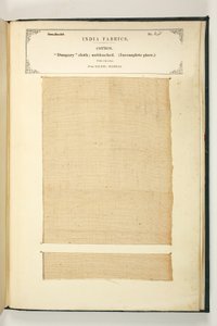 Dungary Cloth, Salem, Madras, ze sbírky indických textilních výrobců, John Forbes Watson, publikoval v roce 1866 od Indian School