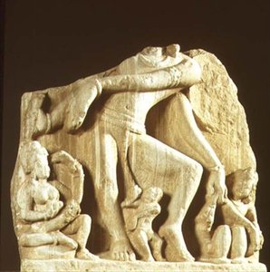 Postava Natesa, Chittorgarh, Rádžasthán, dynastie Pratihara (pískovec) od Indian School
