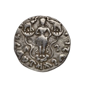 Indo-skytská mince, 20 př. n. l. (stříbrná) od Indian School