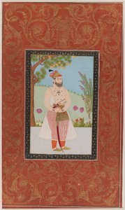 Iraj Khan, 1875-1900 (neprůhledné wc a zlato na papíře) od Indian School