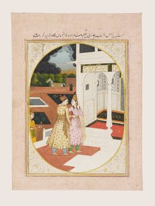 Muž a žena v paláci od Indian School