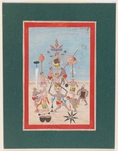 Miniaturní malba, cca 1810 (wc na papíře) od Indian School