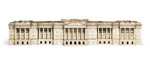 Model paláce Hazarduari, Murshidabad, kolem roku 1835 (slonovina a tvrdé dřevo) (viz také 1679664-5) od Indian School
