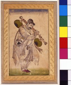 Naubat Khan, hráč na víno, 18. století od Indian School