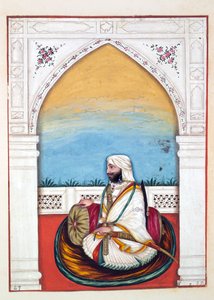 Nawab Imam-od-dun, z Království Paňdžáb, jeho vládci a náčelníci, svazek II, svazek 30 akvarelových studií od neidentifikovaného indického umělce, kolem roku 1840 (wc na papíře) od Indian School
