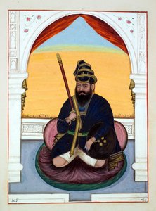 Phola Singh Nihang, z Království Paňdžáb, jeho vládci a náčelníci, svazek II, svazek 30 akvarelových studií od neidentifikovaného indického umělce, kolem roku 1840 (wc na papíře) od Indian School