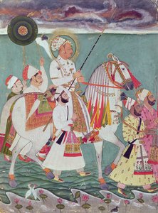 Portrét maharaja Ajit Singh z Jodhpur (1678-1724) od Indian School
