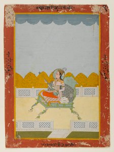 Portrét Phula Kaura z Jaipuru (neprůhledné wc na papíře) od Indian School