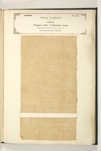 Punjum Cloth, Vizagapatam, Madras, ze sbírky indických textilních výrobců, John Forbes Watson, publikoval v roce 1866 od Indian School