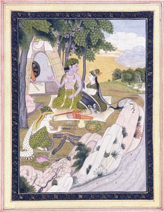 Ráma a Síta s Lakshmanem, c. 1800 od Indian School