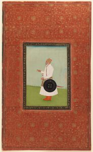 Ruh Allah Khan, 1875-1900 (neprůhledné wc a zlato na papíře) od Indian School