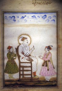 Shah Jahan seděl s obsluhou od Indian School