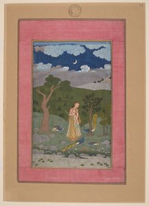 Sorath Ragini, Indie, Hajdarábád, kolem roku 1760; Johnson Album 37, č. 24 (tuš, barvy a zlato na papíře) od Indian School