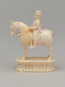 Bílý rytíř, šachová figurka, Indie, cca 1820 od Indian School