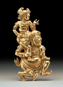 Sutasoma a Kalmasapada (repousse zlato)
