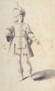 Vznešená perská mládež (pero a inkoust na papíře) od Inigo Jones