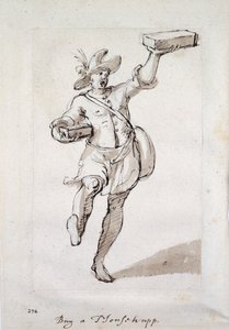 Výkřik pastí na myši (pero a inkoust na papíře) od Inigo Jones