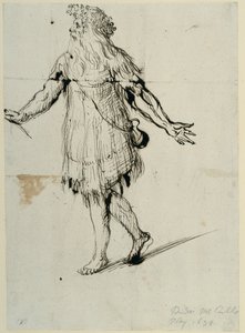 Druid, cca 1638 (pero a inkoust na papíře) od Inigo Jones