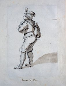 Chlapec vinaře (pero a inkoust na papíře) od Inigo Jones