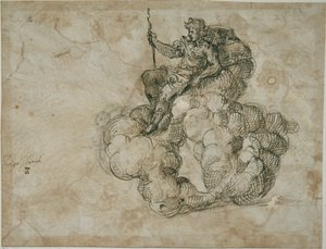 Apollo (pero a inkoust na papíře) od Inigo Jones