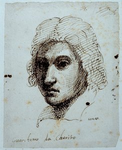 Kresba Guercina (pero a inkoust na papíře) od Inigo Jones