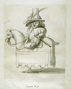 Holandská stránka (pero a inkoust na papíře) od Inigo Jones