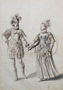 Vlivy hvězd (pero a inkoust na papíře) od Inigo Jones