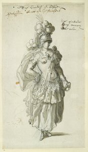 Penthesilea, c.1609 (pero a inkoust na papíře)