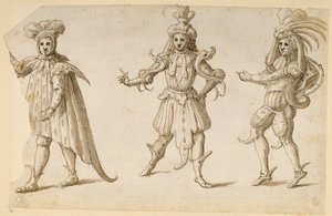 Three Days, c1611 (pero a inkoust na papíře) od Inigo Jones