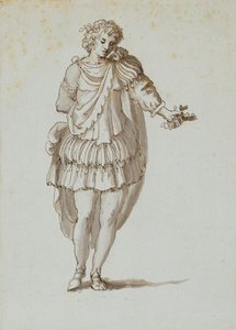 Zephyrus (pero a inkoust na papíře) od Inigo Jones