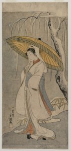 Segawa Kikunojo II as the Heron Maiden from the series Ichimura Theater, 1770. od Ippitsusai Bunchō
