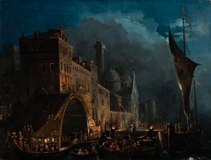 Benátský galavečer, 1825-1835. od Ippolito Caffi