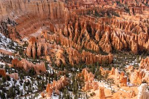 Hoodoos - věže vytvořené erozí - v národním parku Bryce Canyon v Utahu., 2019 (foto) od Ira Block