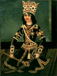 Portrét Abbas-Minzy (asi 1783-1833), prince z Persie, syna Shah Fath Ali (vládl 1797-1834)
