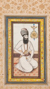 Portrét Karima Khana Zanda, jednoho z dvojice s Nadir Shah, Qajar Iran