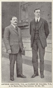 Arthur Griffith a Eamon de Valera od Irish Photographer