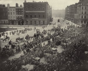 Parnell Memorial Procession, Dublin (č/b foto) od Irish Photographer