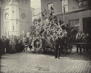 Parnellův pamětní vůz (černobílá fotografie) od Irish Photographer