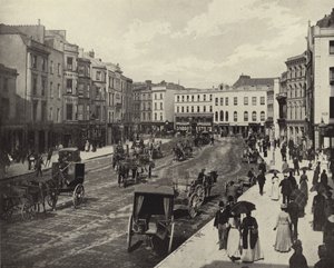 Patrick Street, Cork City (černobílá fotografie) od Irish Photographer