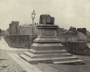The Treaty Stone, Limerick (černobílá fotografie) od Irish Photographer