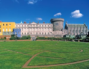 Dublinský hrad, pohled ze zahrad