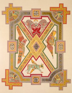 Čtyři evangelisté, z faksimile Book of Kells, vydalo nakladatelství Day & Son.