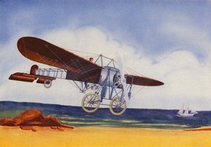 Bleriot Monoplane (barevná litografie)