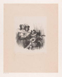 Hudební společnost Hudba (název na objektu) od Isaac Cornelis Elink Sterk