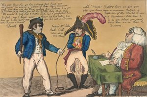 Plena ve vleku, 1803 (ručně kolorovaný lept)