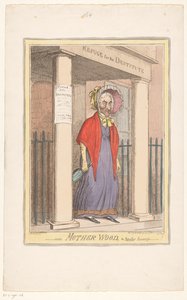 Spotpret sira Matthewa Wooda, 1820 Mother Wood, populární zadavatel-! (název na objektu) od Isaac Cruikshank