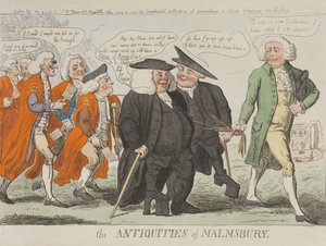 Die Altertümer von Malmsbury od Isaac Cruikshank