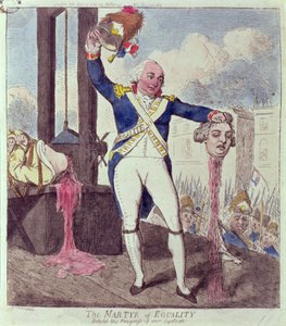 The Martyr of Equality: Behold the Progress of our System, pub. od S.W. Fores, 1793