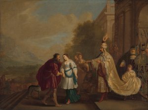 Faraon vrací Sáru Abrahamovi od Isaac Isaacsz